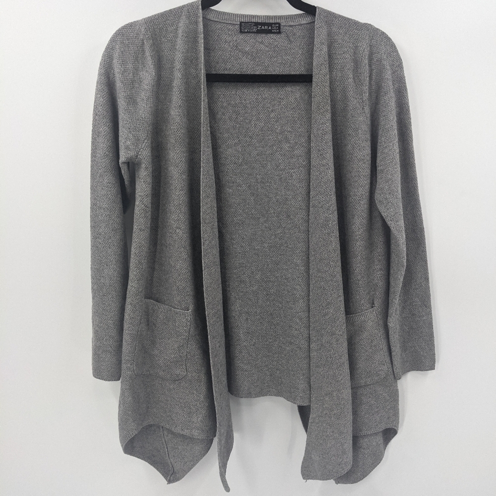 ZARA Asymmetrical Cardigan Sweater